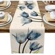 thumbnail image 1 of Blue Tulip Table Runner,Flower Floral Table Runner,Summer Printing Flower Table Runner Decoration, 1 of 4
