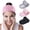 Black+Gray+Pink, variant on Spa Headband Velcro 3-Pack - Adjustable Terry Cloth Spa Headbands for Women, Facial Headband for Washing Face, Skincare, Makeup & Shower (Gray, White, Black)