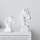 thumbnail image 5 of Estatua decorativa de cabeza de caballo, figuras de resina, escultura de caballo 3D para estantería de vino S, 5 of 6