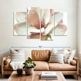 thumbnail image 2 of Elephant Stock Pink Magnolia Wall Art - Horizontal Multi Panel Canvas - Living Room Wall Decor - Floral And Botanical Multi Panel - Beige And Pink Decor - 68" x 42", 2 of 8