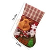 thumbnail image 3 of YOHAVEN Christmas Stocking Santa Snowman Reindeer Faux Fur Cuff Holiday Fireplace Hanging Decoration for Xmas Tree Door Indoor Outdoor Festive Decor, 3 of 9