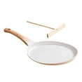 thumbnail image 3 of Luzkey Nonstick Crepe Pan Handle Flat Pan Dosa Pan for Roti Indian Pancakes Cooktop 7inch, 3 of 8