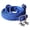 Blue, variant on 1" X 8Ft Hilason Braided Poly Barrel Horse Racing Reins Flat Grip Knots W/ Snaps