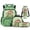Mushroom Frog, variant on HUIACONG 4PCS Star Unicorn School Backpack for Kids, 17" Student Bookbag with Lunch Box for Children Age 8-13