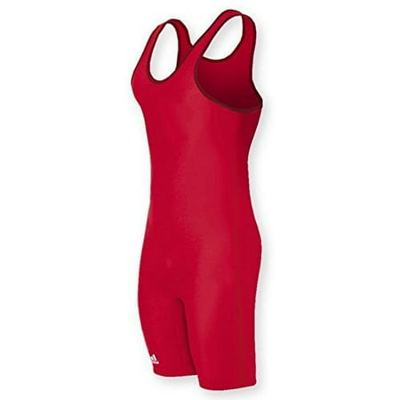 UPC: 0818423010465 | Adidas aS101s Lycra Solid Wrestling Singlet  Adult  Red  XX-Large