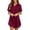 Navy, variant on Kingdiese Womens Satin Sleepshirt Short Sleeve Nightgown Loose Fit Night Dress Summer Womens Bed Jackets, Size XL