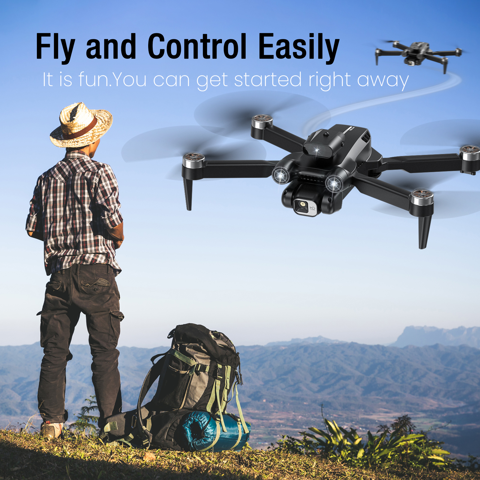 TOPVISION Drone with 1080P Camera FPV Adults photo 6