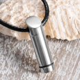 thumbnail image 3 of facefd Acier Inoxydable Tube Pendentif Collier Creux Capsule pour les Cendres Bijoux, 3 of 8