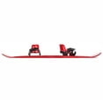 thumbnail image 5 of Lucky Bums 95 CM Youth Snow Kids Plastic Snowboard with Adjustable Bindings, Red, 5 of 10
