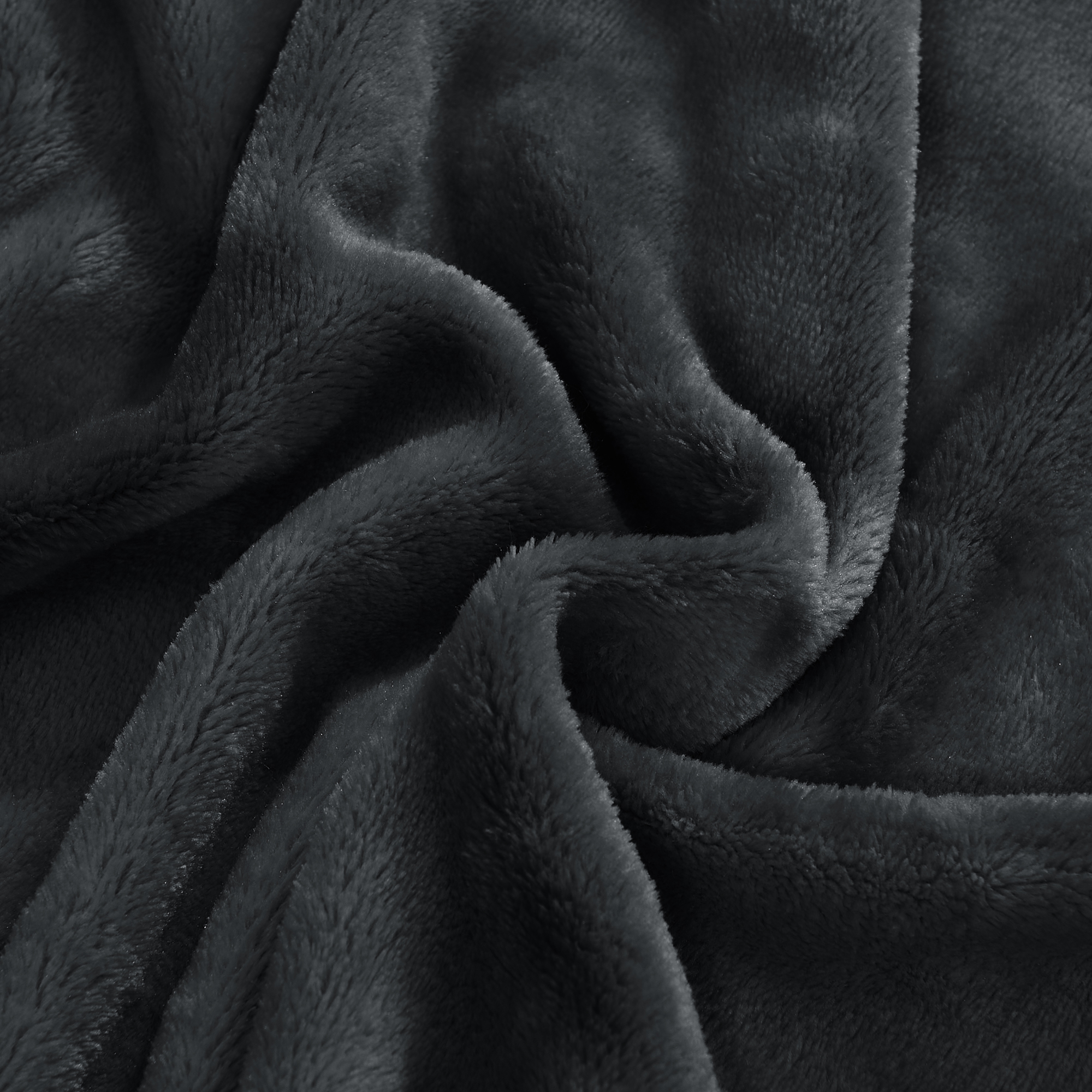NICETOWN Fleece Throw Blanket for Couch Lightweight Plush Fuzzy Cozy Soft Blankets and Throws for Sofa/Bed/Travel/Camping, 50" x 60", Dark Grey