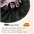 thumbnail image 4 of SENGTERM Kids Bonnet for Girls New Silk Bonnets for Kids,Double Layer Satin Bonnet,Tie Band Adjustable Sleep Cap for Child Curly Hair(3-12years)), 4 of 7