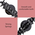 thumbnail image 4 of Motique Accessories 4-inch Scalloped Jaw Hair Clip with Holes-Black, 4 of 5