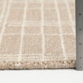 thumbnail image 4 of Better Homes & Gardens Beige Plaid Wool Indoor Runner Rug, 2'6"x7', 4 of 8