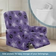 thumbnail image 3 of HELLHERO Dog Paw Print Recliner Couch Covers Slipcovers Spider Web Print Lazy Boy Chair Covers for Reclining Chair Skin Friendly Breathable Reclining Furniture Protectors with Pockets, 3 of 8