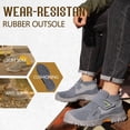 thumbnail image 5 of LAoutun Work Boots for Men Welding Steel Toe Boots Indestructible Construction Footwear Grey, 5 of 6