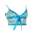thumbnail image 4 of Women Lace Velvet Camisole Thin Straps Bodycon Camis Tops, 4 of 6
