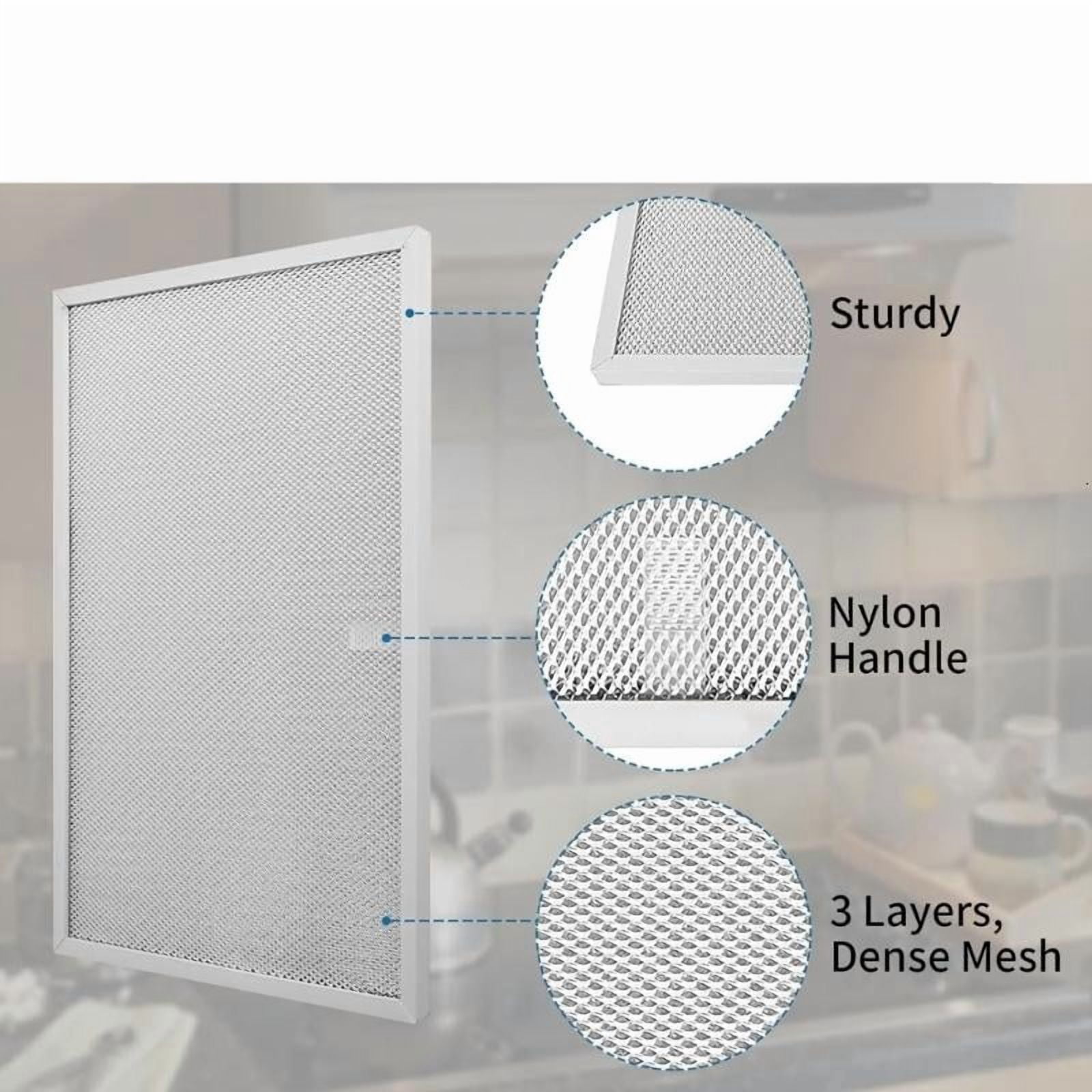 CEORPER Range Hood Filter Kitchen Absorber Filter Metal Texture for Various Models