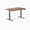 Pheasantwood / Space Gray, variant on Desky Dual Hardwood Sit Stand Desk - Saman / 80 X 30 Inches / Space Gray