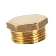 thumbnail image 5 of Plumbing Fitting Adapters Brass Pipe Plug Male Thread Outer Hexagonal Plug Pipe Fitting Adapters Easy to Install, 5 of 6
