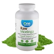 One Planet Nutrition Organic Moringa, 500mg Moringa Leaf Extract, Non-GMO, Gluten-Free Moringa Capsules, Rich in Vitamins and Minerals, Moringa Supplements - 120 Capsules