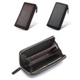 thumbnail image 3 of Long Zipper Wallet Fashion Genuine Leather Credit Card Wallet Billfold for Men, 3 of 10