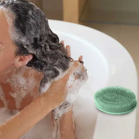 

thin cleaning brushes for small spaces durable car Silicone Shampoo Bath Brush Household Adult Children Double Scrub Massage