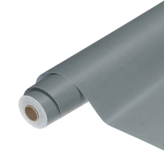 Uxcell Peel and Stick Wallpaper 22" x 394" Waterproof Cloth Contact Paper Dark Gray