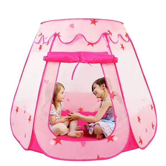 DEBGFS Kids Play Tent Pop Up Tent for Girls Princess Princess Castle Large Playhouse Indoor Outdoor Foldable popup Dream CastleTent Gift for 5 6 7 8 Girls,none,none