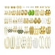 thumbnail image 1 of Aretes De Oro Para Mujer Joyeria Broquel Piercing 44 Pares, 1 of 3