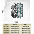 thumbnail image 3 of Farmingdale State College Logo Fleece Blanket, Very Soft Microfiber Flannel Blanket for Couch Warm and Cozy for All Seasons, Black, 3 of 6