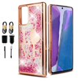 thumbnail image 1 of Value Pack ! for Samsung Galaxy Note 20 Liquid Glitter Bling Sparkling Cute Woman Girl Case Phone Case Silicone PU Shock Bumper Scratch Guard Skin Wrap Slim Cover, 1 of 4