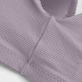 thumbnail image 4 of CHUANK Front-Closure Wireless Leisure Bra - Comfortable Plus Size Bras For Women Purple L, 4 of 9