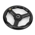 thumbnail image 3 of Lathe Handwheel, Lathe Accessory 200x18mm Black Powder Black Handle  Hand Wheel, For Machine Tool, 3 of 8