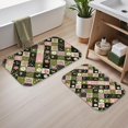 thumbnail image 2 of Pioneer Flower Floral Print Pattern Bath Mat Set Of 2,Non-Slip Rug for Bathroom,Kitchen,Bedroom,Entrance, 30x17 and 23.5x15.7 Inches, 2 of 5
