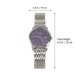 thumbnail image 2 of Reloj de pulsera de cuarzo para hombre de negocios, de acero inoxidable, resistente al agua (azul y plateado)., 2 of 5