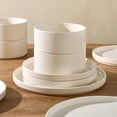 thumbnail image 6 of Famiware 12 Pieces Porcelain Dinnerware Set, Milky White, 6 of 6