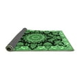 thumbnail image 2 of Ahgly Company Indoor Rectangle Medallion Emerald Green Traditional Area Rugs, 2' x 5', 2 of 4