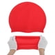 thumbnail image 5 of Gorro de natación sólido impermeable de silicona de color rojo de 1 pieza, 5 of 5