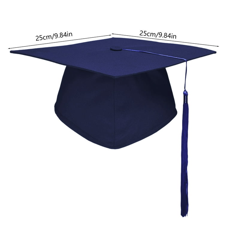 Unisex Adult Graduation Cap, 25x25cm Multicolor Graduation Hat