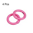 thumbnail image 3 of Unique Bargains Round Spring O Rings, 25mm/ 0.98' Trigger Buckle Snap, Carbon Steel Pink, 4 Pack, 3 of 5