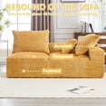 thumbnail image 5 of BISHE 67.72"-R Modular Sectional Sofa Couch, L-Shaped Chenille Fabric Cloud Couch with Chaise, Modern Deep Seat Sofa, No Assembly Required, Includes Pillows for Living Room, Yellow, 5 of 7