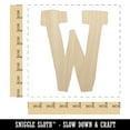thumbnail image 2 of Letter W Uppercase Cute Typewriter Font Wood Shape Unfinished Piece Cutout Craft DIY Projects - 6.25 Inch Size - 1/4 Inch Thick, 2 of 7