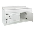 thumbnail image 5 of Concord 61 Inch Solid Wood Bathroom Vanity with Top, Ready to Assemble, White – Design House, 592774, 5 of 18