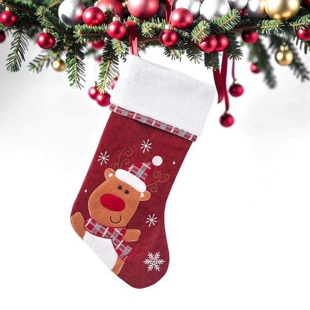 Christmas Decorations Clearance!! Christmas Decorations Embroidered Socks Gift Bags Christmas Decoration Pendants