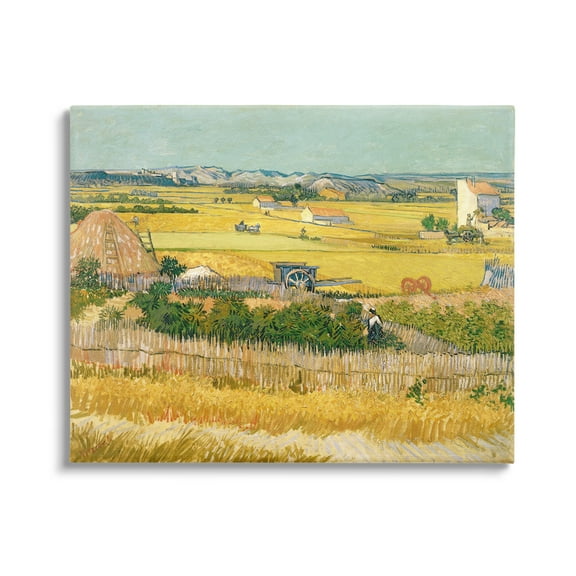 Stupell Industries The Harvest Vincent van Gogh Classic Painting Painting Gallery Wrapped Canvas Print Wall Art, Design by one1000paintings