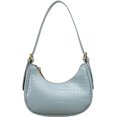 thumbnail image 1 of LinYooLi Sac à Bandoulière pour Femmes Sac en Croissant Lumineux Petit Sac Crocodile avec Sangle Réglable, 1 of 6