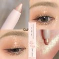 thumbnail image 1 of Delineador de ojos blanco, sombra de ojos brillante con purpurina, lápiz delineador de ojos en 15 colores, marrón mate, rosa, nacarado, maquillaje para ojos, iluminador, gusano de seda, 1 of 5