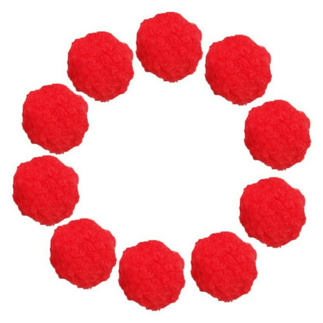 Lot de 10 Balles d'Eau Réutilisables Jeux de Piscine Jouets Absorbants Interactifs Fête Adultes Parent-Enfant Rouge