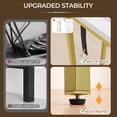 thumbnail image 5 of Ktaxon Modern 31.5" Narrow Console Sofa Table with 1 Charging, Long Couch Table Metal Frame with 4.9ft Extension Cord, Gold & White, 5 of 8