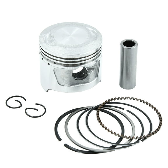 Silver Tone Engine Part 46.5mm Motorcycle Piston Kit w Pins Rings Clips for JH70 STD